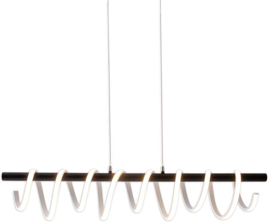 Näve Led-hanglamp Belleza 3 standen dimbaar met een wandschakelaar zwart wit efficiëntieklasse: f (1 stuk) - Foto 4