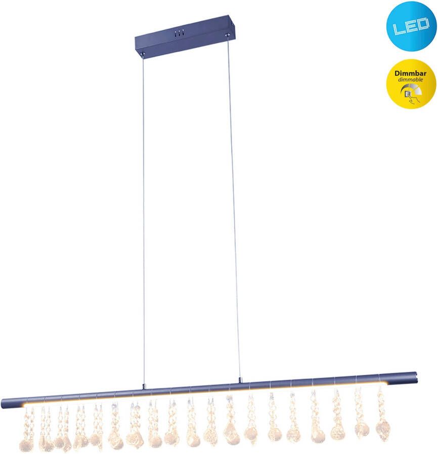 Näve Led-hanglamp Nobilis Hanglamp dimbaar warmwit L: 100 cm grijs (1 stuk) - Foto 8