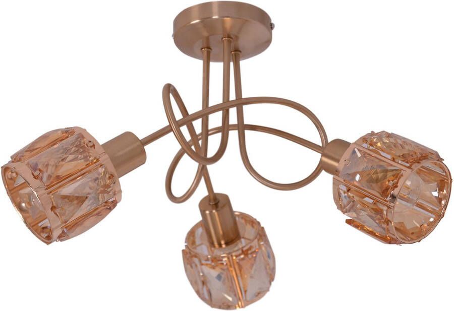 Näve Led-plafondlamp Josefa E14 max. 40 W lampen verwisselbaar energieklasse: F goud - Foto 3