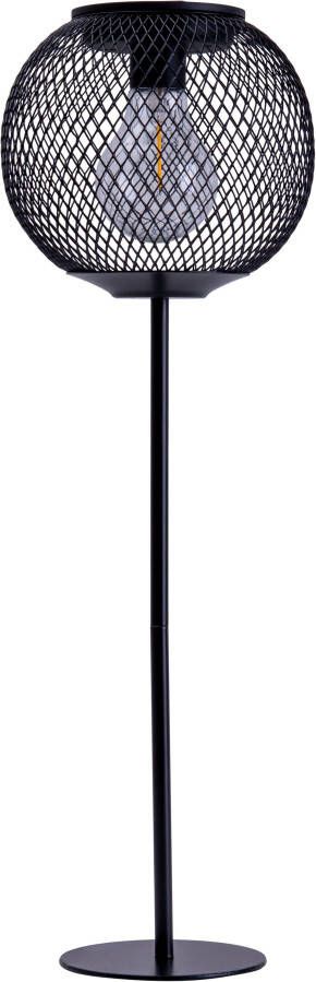 Näve Ledsolarlamp Geli Tafellamp zwart metalen vlechtwerk led warmwit hoogte 46 5 cm (1 stuk) - Foto 5