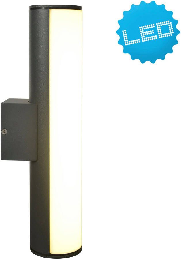 Näve Ledwandlamp voor buiten Flair Aluminium donkergrijs lengte 30 cm IP54 warmwit licht (1 stuk) - Foto 3