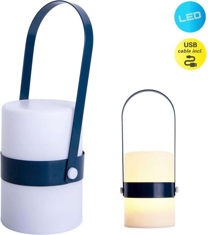 Näve Decoratieve ledverlichting Neo blauw wit incl. handgreep ophangbeugel incl. 1m usb-kabel warmwit (1 stuk) - Foto 3