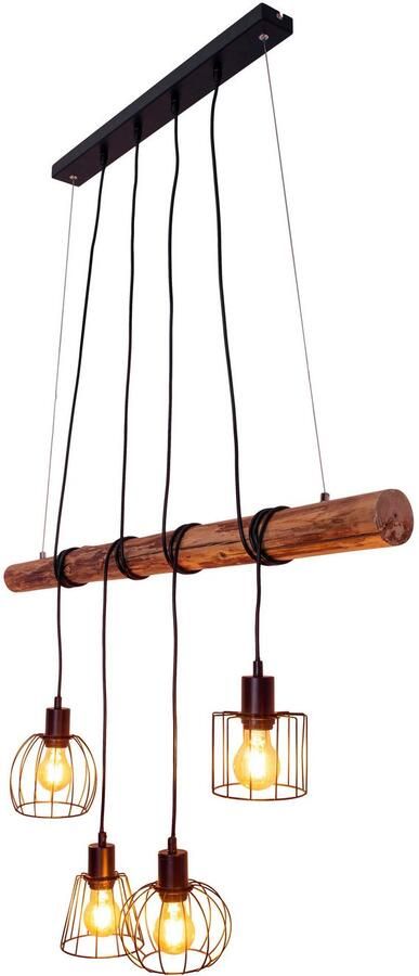 Näve Hanglamp 4-delige hanglamp "WOODLAND" (1 stuk) - Foto 6