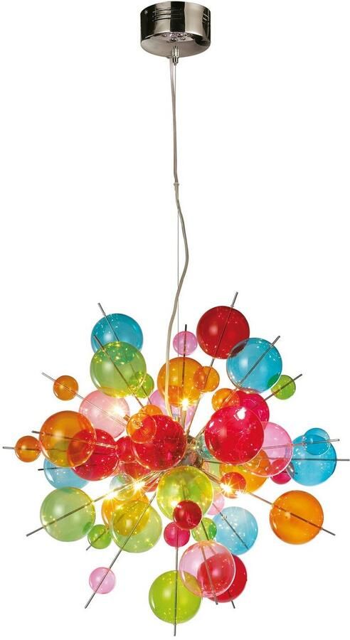 Näve Hanglamp Explosie Hanglamp metaal glas multicolour 10xG9 max.20 W - Foto 9