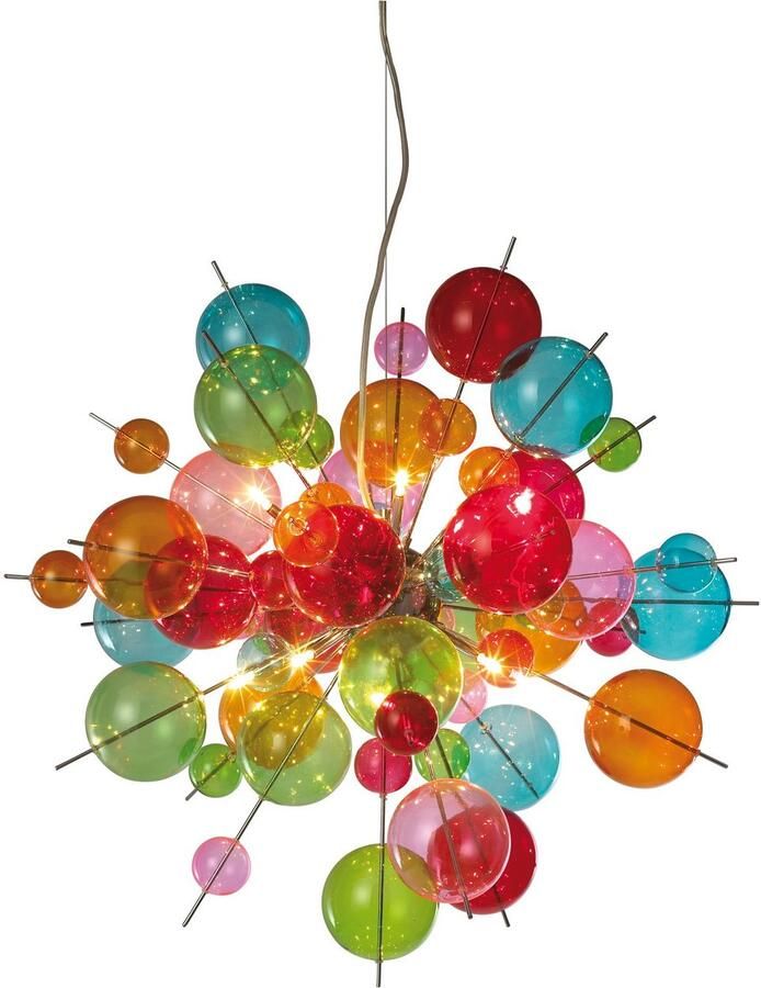 Näve Hanglamp Explosie Hanglamp metaal glas multicolour 10xG9 max.20 W - Foto 6