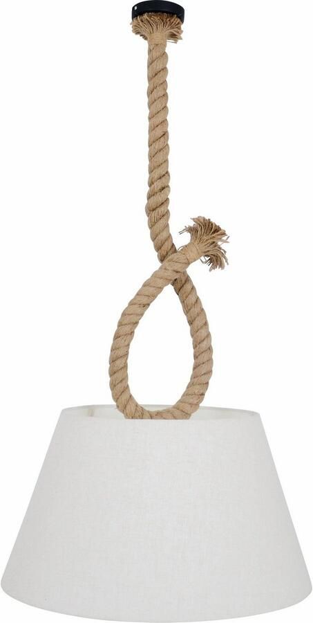 Näve Hanglamp Rope Excl. 1x E27 max. 40 W juten touw - Foto 3
