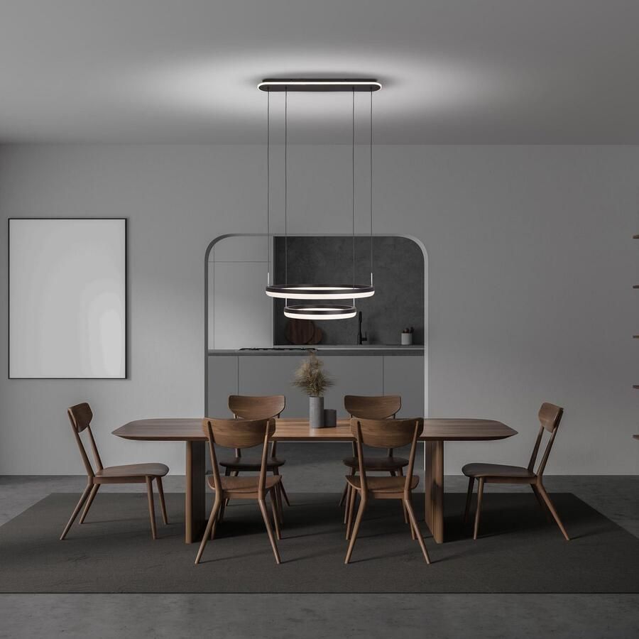 Näve Led-hanglamp Circulo CCT-kleurwisselaar achtergrondverlichting geheugenfunctie nachtlicht (2 stuks) - Foto 2
