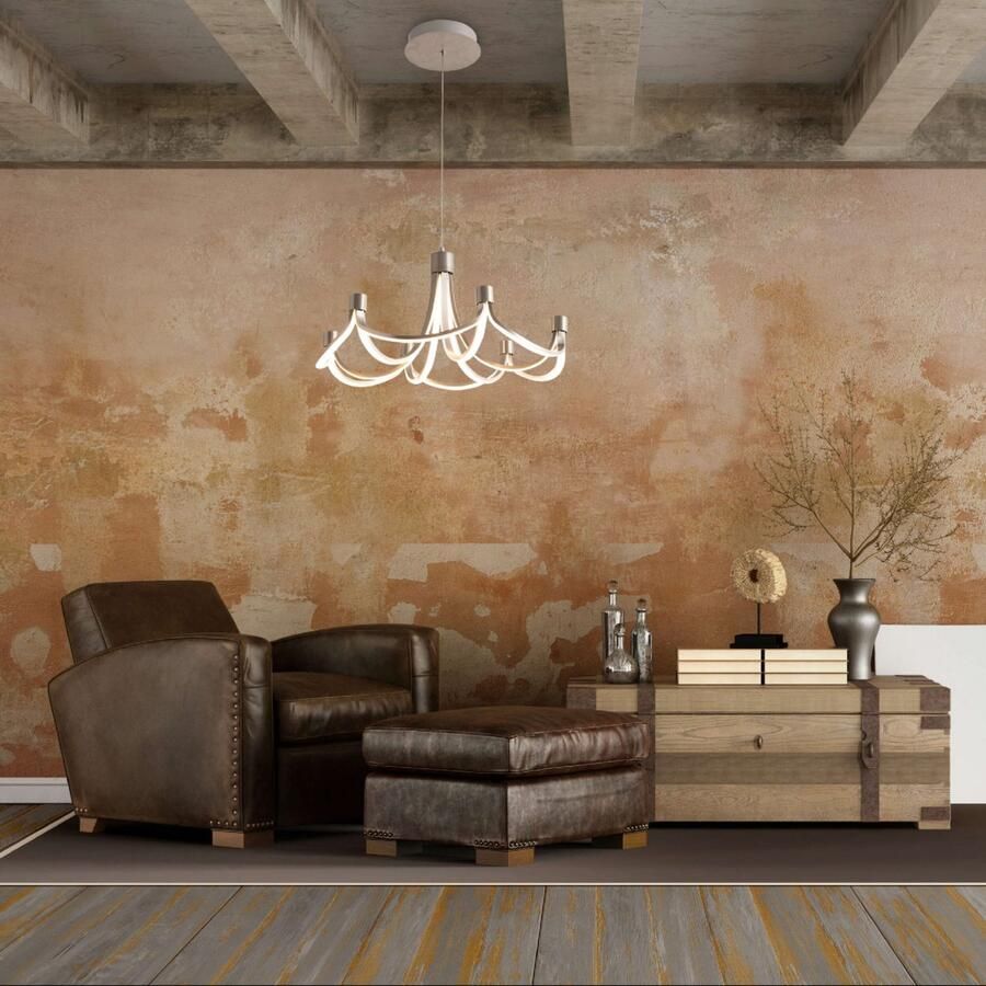 Näve Led-hanglamp Festos Kroonluchter trapsgewijs dimbaar gesatineerd metaal H: 150cm (1 stuk) - Foto 2