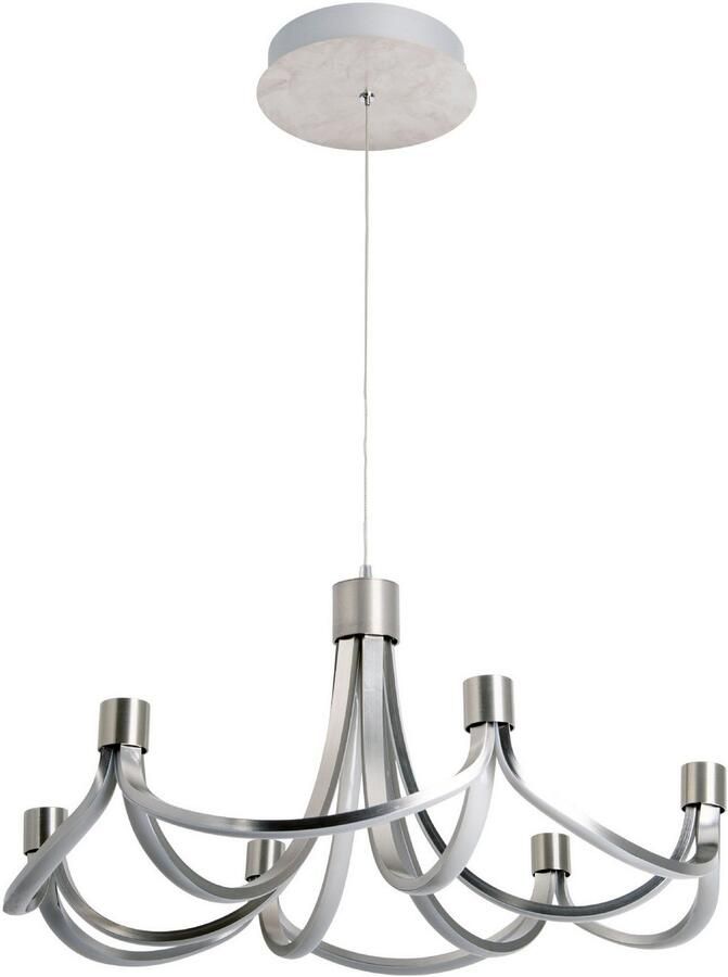 Näve Led-hanglamp Festos Kroonluchter trapsgewijs dimbaar gesatineerd metaal H: 150cm (1 stuk) - Foto 11