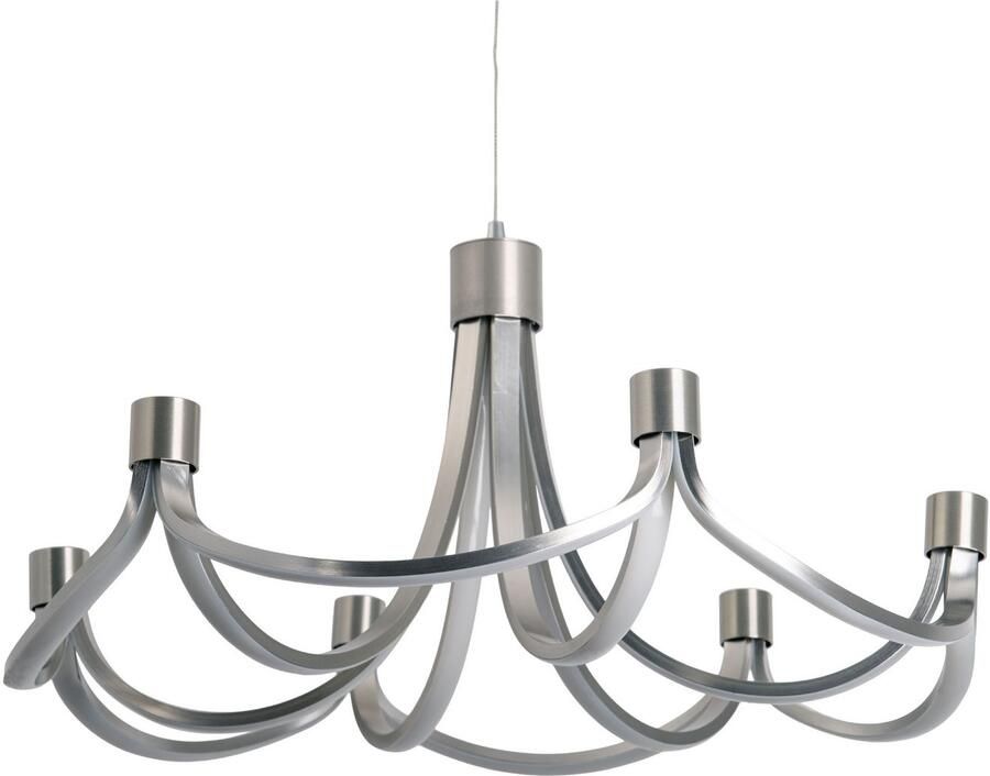 Näve Led-hanglamp Festos Kroonluchter trapsgewijs dimbaar gesatineerd metaal H: 150cm (1 stuk) - Foto 8