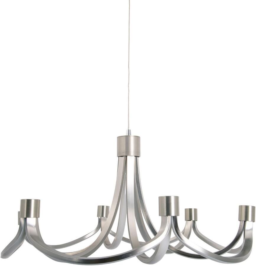 Näve Led-hanglamp Festos Kroonluchter trapsgewijs dimbaar gesatineerd metaal H: 150cm (1 stuk) - Foto 6