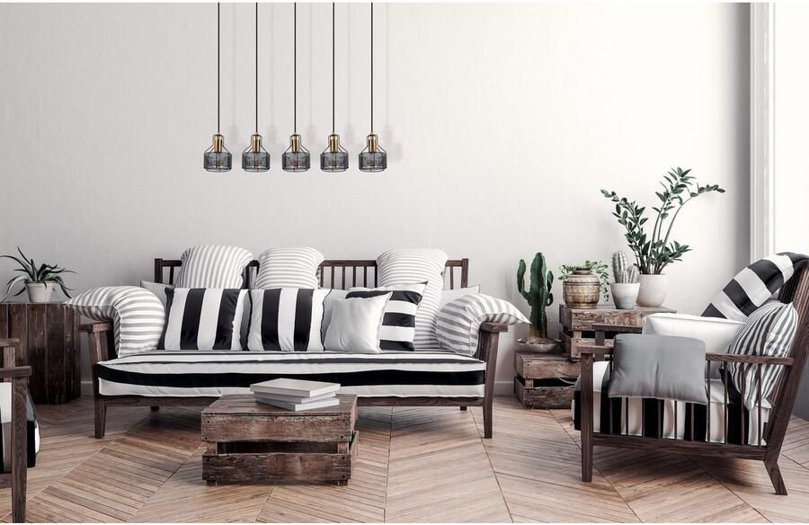 Näve Led-hanglamp Foro zwart golden (1 stuk) - Foto 4