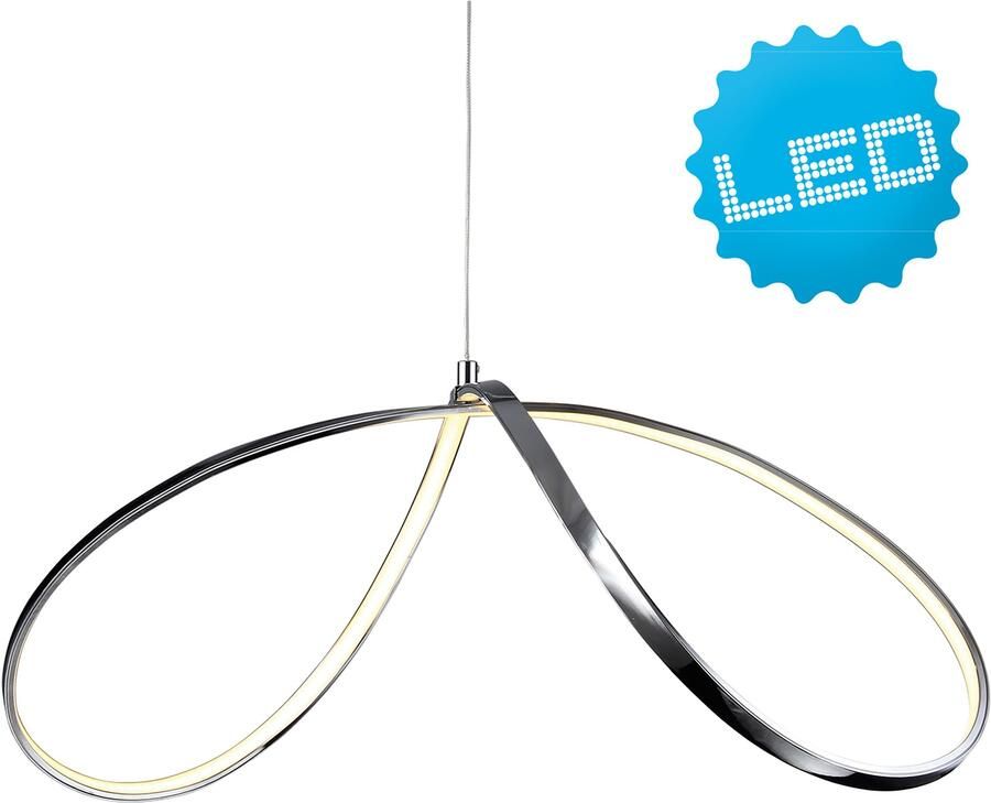 Näve Led-hanglamp Loop Line modern ontwerp aangenaam licht (1 stuk) - Foto 5