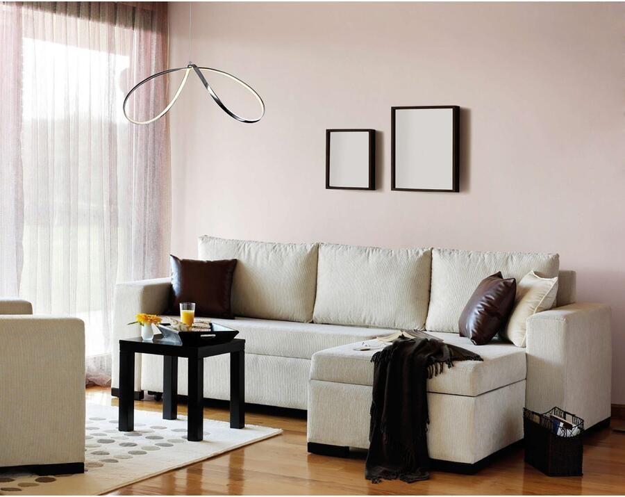 Näve Led-hanglamp Loop Line modern ontwerp aangenaam licht (1 stuk) - Foto 2