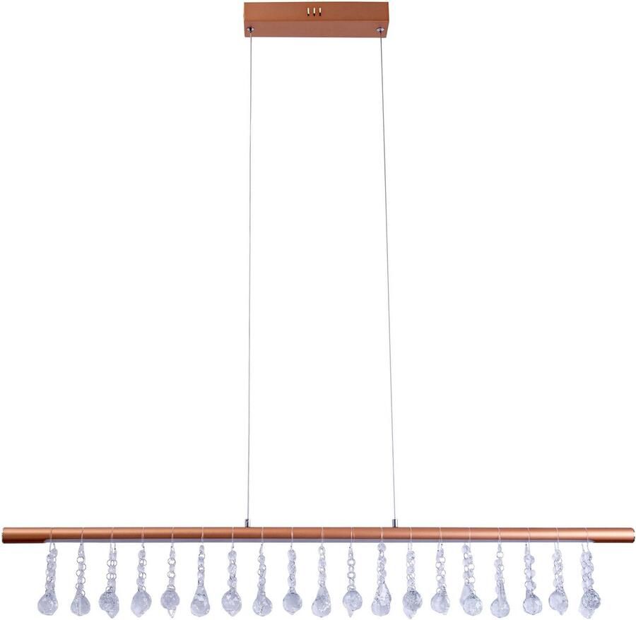 Näve Led-hanglamp Nobilis Hanglamp dimbaar warmwit L: 100 cm goudkleur (1 stuk) - Foto 4