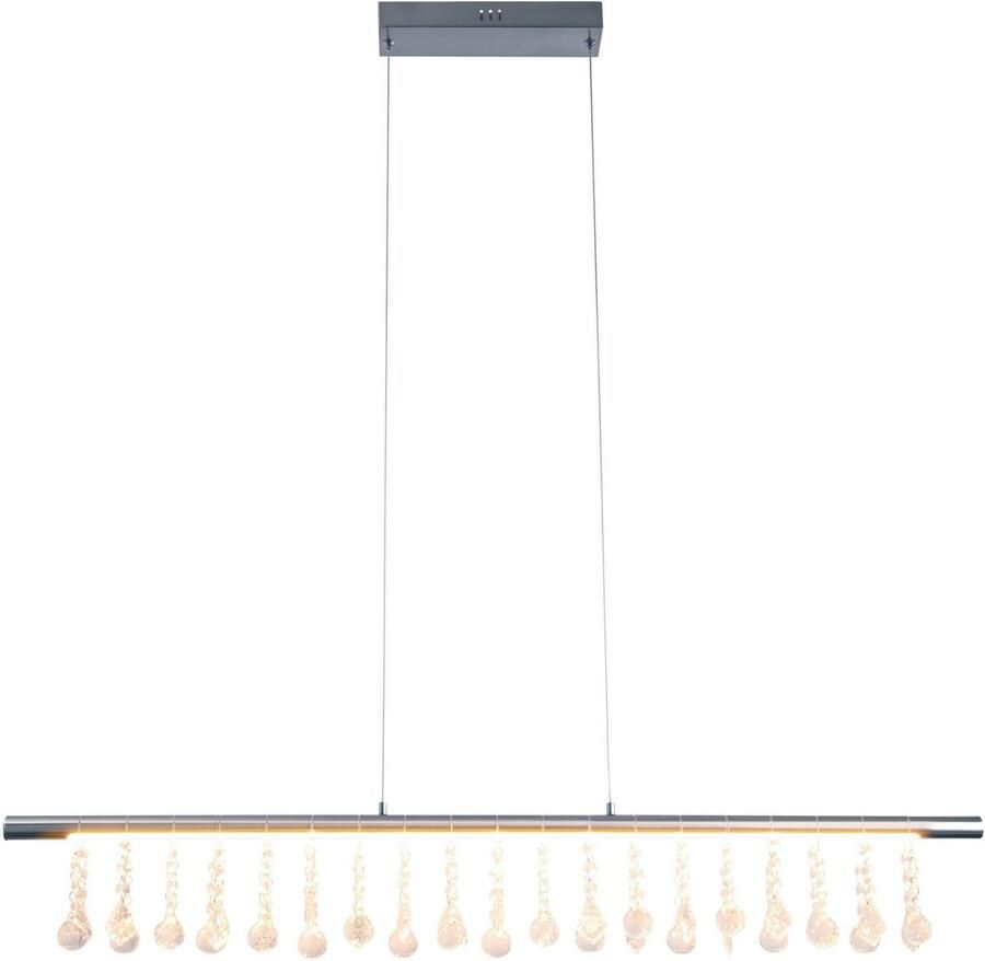 Näve Led-hanglamp Nobilis Hanglamp dimbaar warmwit L: 100 cm satin-nikkel (1 stuk) - Foto 3