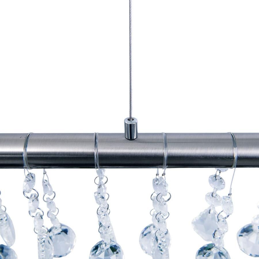 Näve Led-hanglamp Nobilis Hanglamp dimbaar warmwit L: 100 cm satin-nikkel (1 stuk) - Foto 2