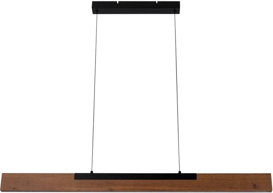 Näve Led-hanglamp Wilma met hout dimbaar via wandschakelaar geheugenfunctie hoogte verstelbaar (1 stuk) - Foto 2