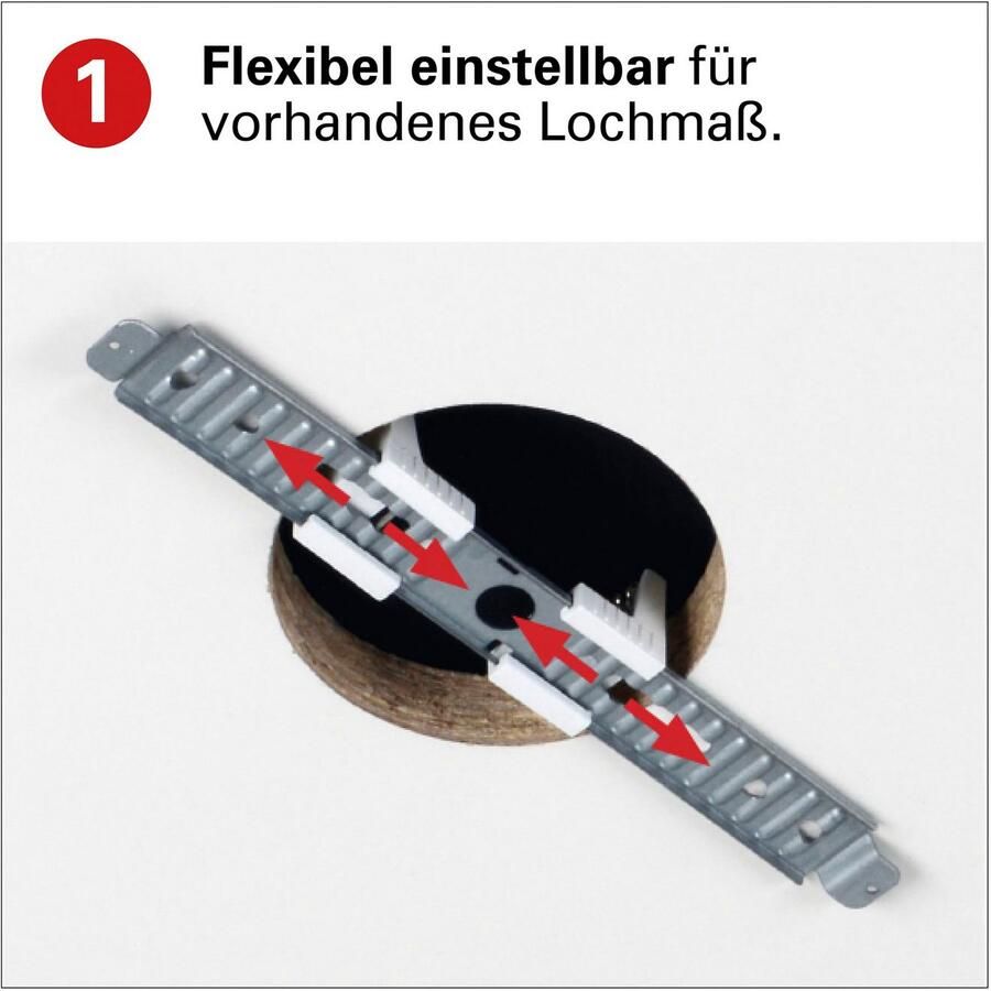 Näve Led-plafondlamp Bonus 3 lichtkleuren 2-in-1-uitstraling ring chroom magnetisch afneembaar (1 stuk) - Foto 2