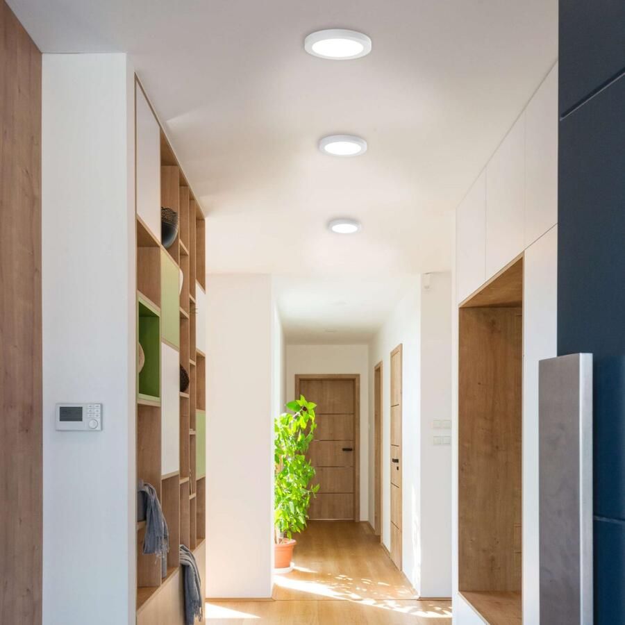 Näve Led-plafondlamp Bonus rond d: 17cm wit cct per apparaatschakelaar flexibele installatie (1 stuk)