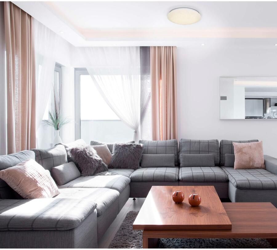 Näve Led-plafondlamp Como Kristaleffect warmwit licht diameter 26cm (1 stuk) - Foto 2