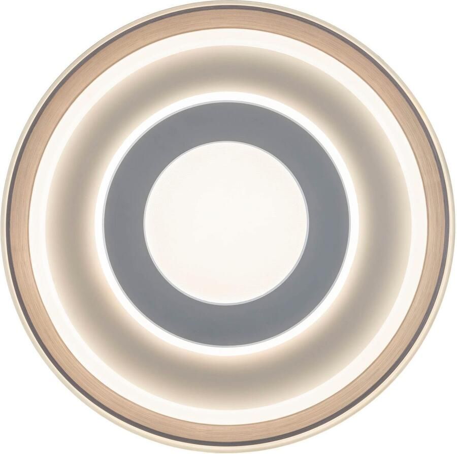 Näve Led-plafondlamp Doira wit zilver dimbaar met afstandsbediening (inclusief) cct geheugen nachtlampje (1 stuk) - Foto 6