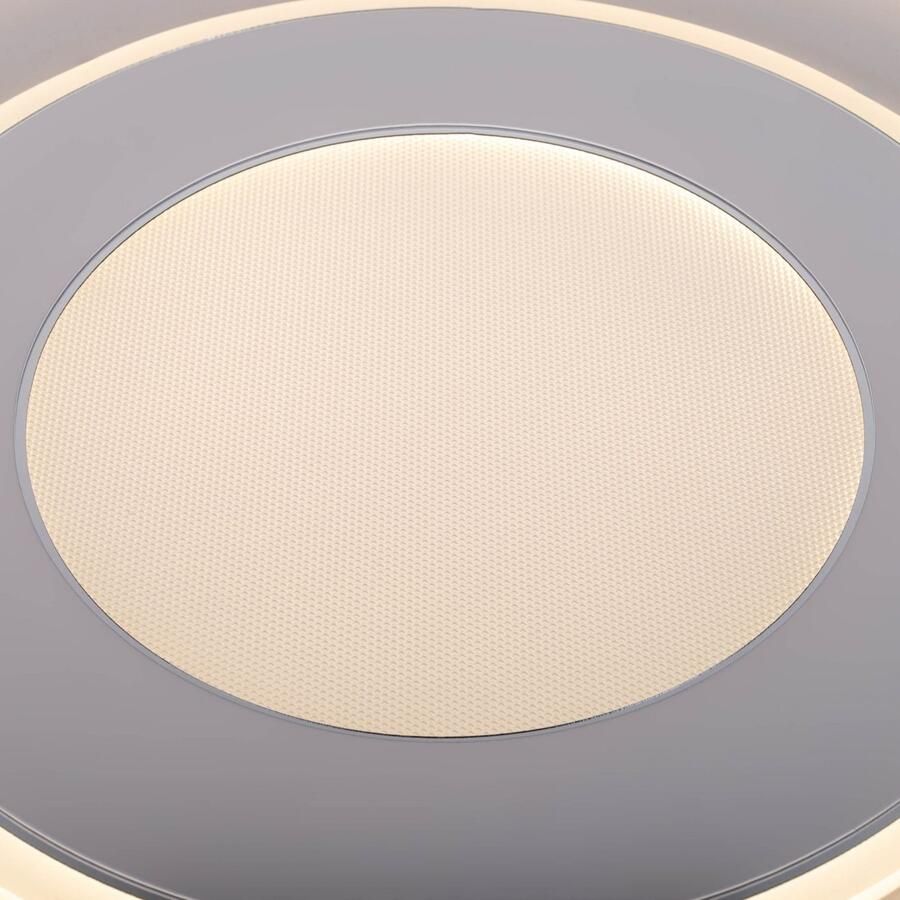 Näve Led-plafondlamp Doira wit zilver dimbaar met afstandsbediening (inclusief) cct geheugen nachtlampje (1 stuk) - Foto 3