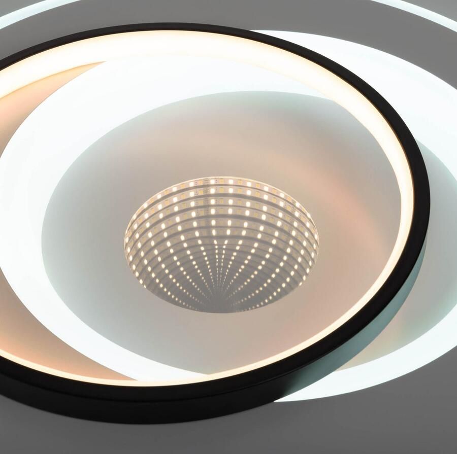 Näve Led-plafondlamp Malea dimbaar via afstandsbediening cct geheugen nachtlampje d: 49 cm wit (1 stuk) - Foto 5