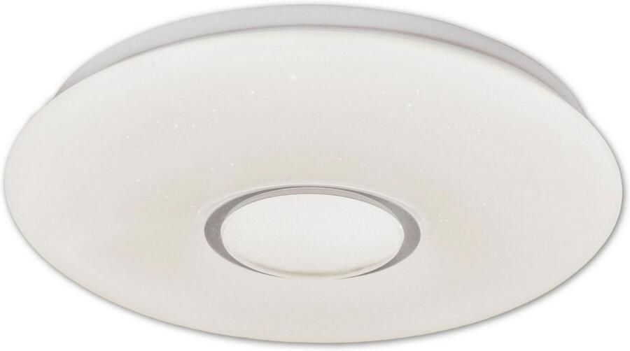 Näve Led-plafondlamp Picton Lampenkap kristaleffect stapsgewijs dimbaar via wandschakelaar warm wit (1 stuk) - Foto 4