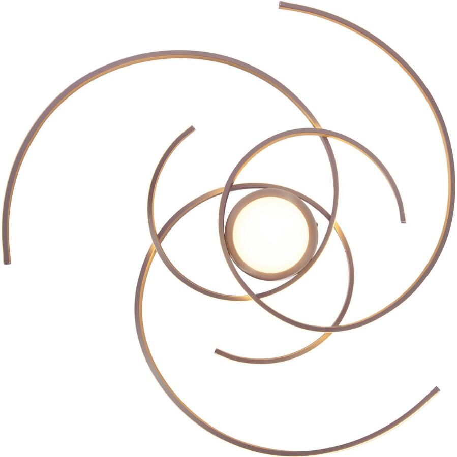 Näve Led-plafondlamp Radon Plafondlamp warmwit 35W 3-traps dimbaar D: 75 cm satin-nikkel (1 stuk) - Foto 2