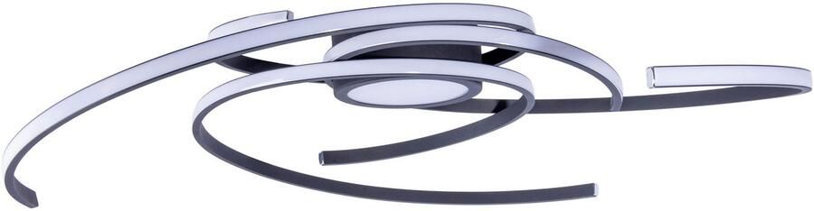 Näve Led-plafondlamp RADON zwart In 3-traps dimbaar lichtkleur warmwit diameter 75 cm (1 stuk) - Foto 5