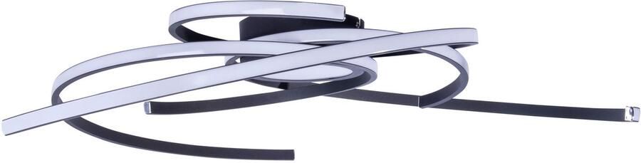 Näve Led-plafondlamp RADON zwart In 3-traps dimbaar lichtkleur warmwit diameter 75 cm (1 stuk) - Foto 7