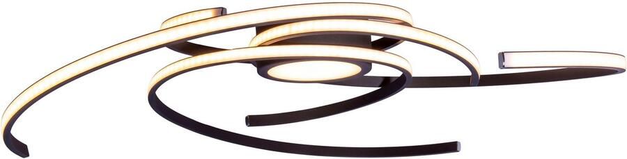 Näve Led-plafondlamp RADON zwart In 3-traps dimbaar lichtkleur warmwit diameter 75 cm (1 stuk) - Foto 8