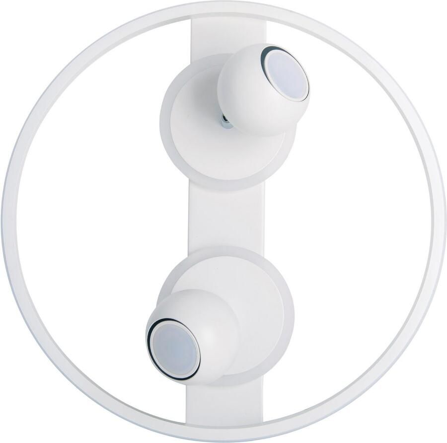 Näve Led-plafondlamp Ronda matwit 2 bolvormige beweegbare spots gu 10 led lichtringen (1 stuk)