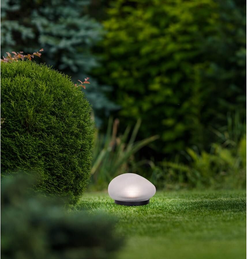 Näve Led-solarlamp Guri 2-delige set led tafellamp draadloos 36x10 5 cm antraciet (2 stuks)