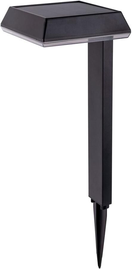 Näve Led-solarlamp Sigi Decoratieve grondspies H: 79cm schemersensor zwart LED warmwit (1 stuk) - Foto 2