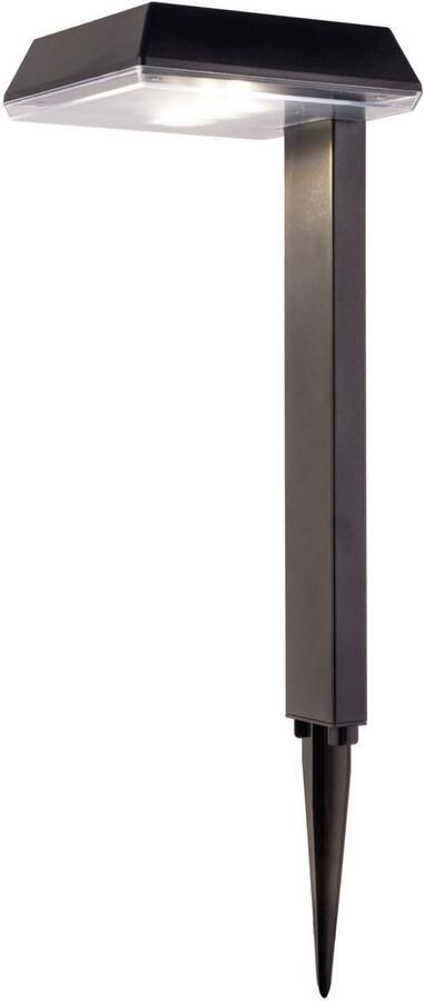 Näve Led-solarlamp Sigi Decoratieve grondspies H: 79cm schemersensor zwart LED warmwit (1 stuk) - Foto 3