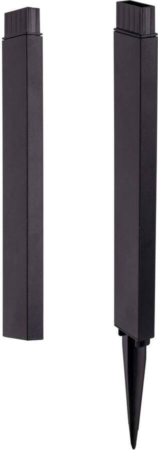 Näve Led-solarlamp Sigi Decoratieve grondspies H: 79cm schemersensor zwart LED warmwit (1 stuk) - Foto 4