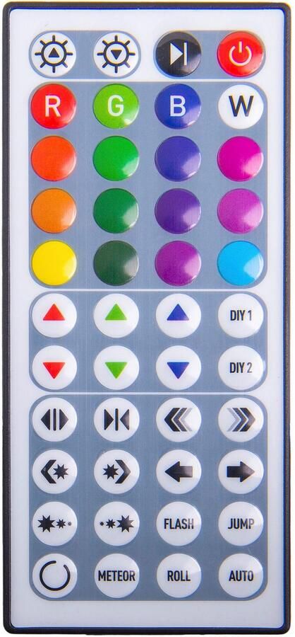 Näve Led-strepen Stripe LED strip RGB 5m infrarood afstandsbediening IP20 dimbaar 19W (1 stuk) - Foto 6