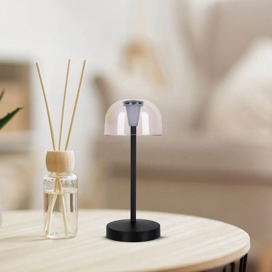 Näve Led-tafellamp Gomba 18 5 cm 2-delig set oplaadbaar usb-kabel geheugenfunctie traploos dimbaar (2 stuks)