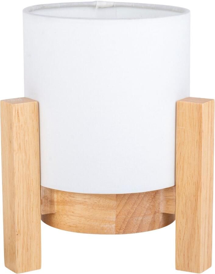 Näve Led-tafellamp Madita Accu-werking incl. USB-C-kabel houten frame textielscherm dimbaar (1 stuk) - Foto 4