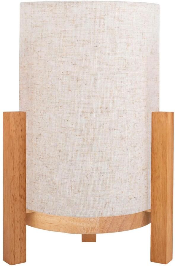 Näve Led-tafellamp Madita Accu-werking incl. USB-C-kabel houten frame textielscherm dimbaar (1 stuk) - Foto 3