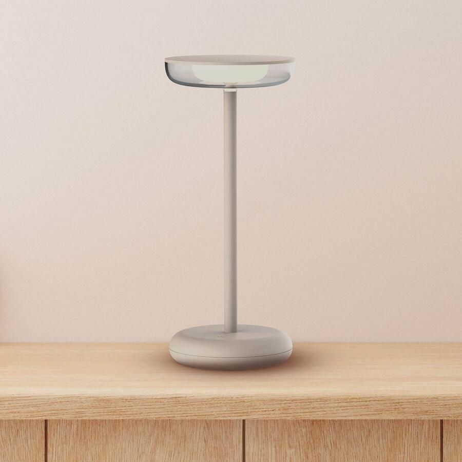 Näve Led-tafellamp Pasi dimbaar via aanraaksensor geheugenfunctie accu usb-c-oplaadkabel (1 stuk)