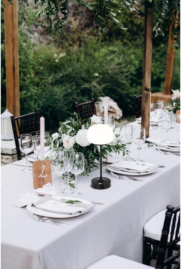 Näve Led-tafellamp Pina Oplaadbare accu USB Type C incl. kabel 100cm touch dimbaar - Foto 2