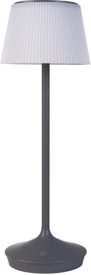 Näve Led-tafellamp Zonne-lamp acculamp "EMMI" Zonne-energie accubedrijf CCT aanraaksensor accutafellamp (1 stuk) - Foto 5