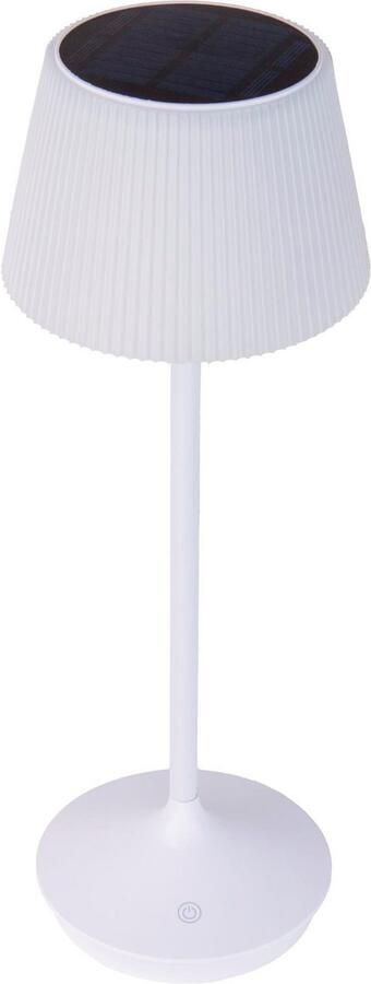 Näve Led-tafellamp Zonne-lamp acculamp "EMMI" Zonne-energie accubedrijf CCT aanraaksensor accutafellamp (1 stuk) - Foto 5