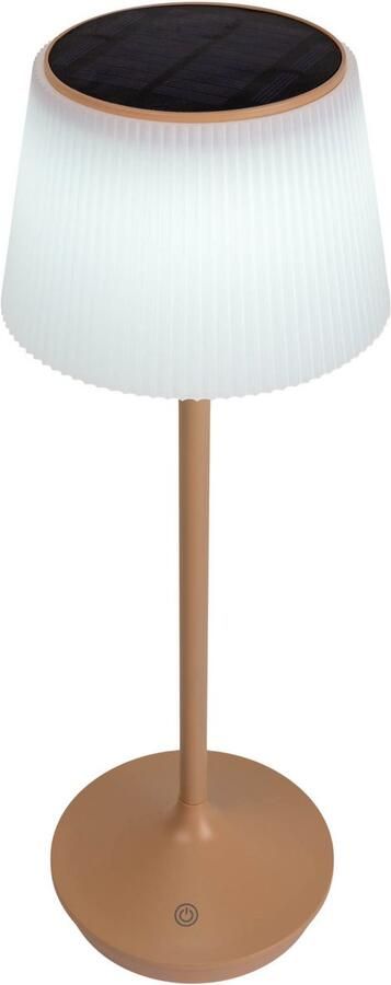 Näve Led-tafellamp Zonne-lamp acculamp "EMMI" Zonne-energie accubedrijf CCT aanraaksensor accutafellamp (1 stuk) - Foto 5