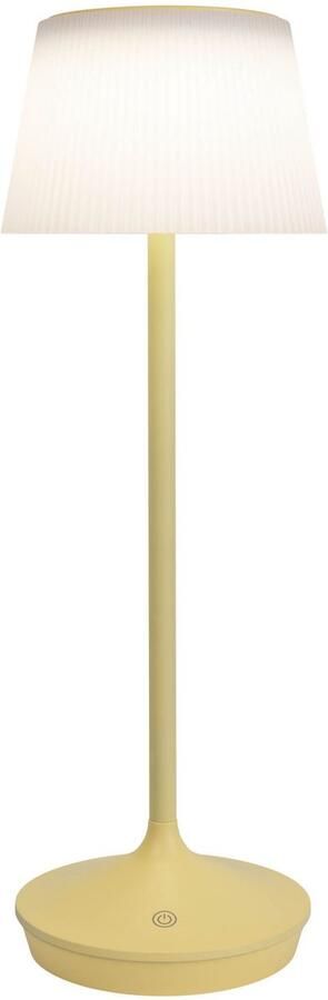 Näve Led-tafellamp Zonne-lamp acculamp "EMMI" Zonne-energie accubedrijf CCT aanraaksensor accutafellamp (1 stuk) - Foto 4