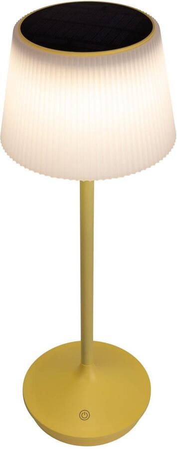 Näve Led-tafellamp Zonne-lamp acculamp "EMMI" Zonne-energie accubedrijf CCT aanraaksensor accutafellamp (1 stuk) - Foto 3