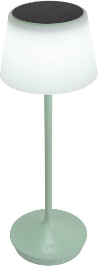 Näve Led-tafellamp Zonne-lamp acculamp "EMMI" Zonne-energie accubedrijf CCT aanraaksensor accutafellamp (1 stuk) - Foto 5